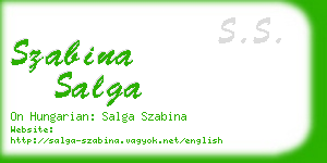 szabina salga business card